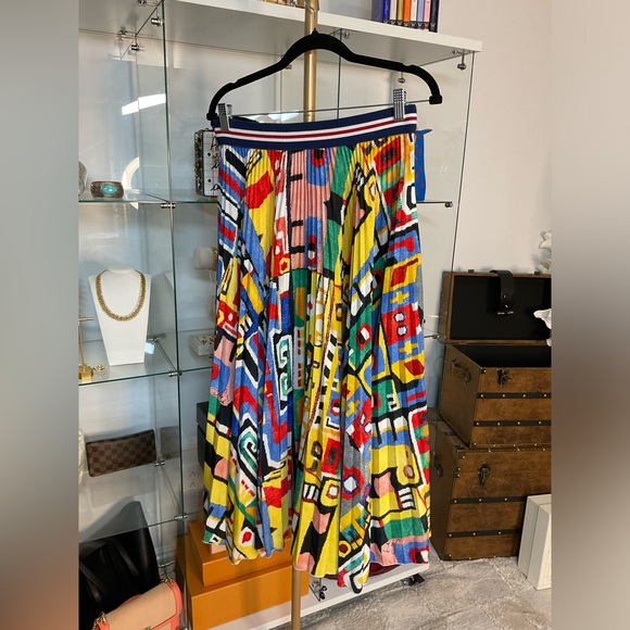 STELLA JEAN Multicolor Maya Pleated Skirt midi - Picture 3 of 5